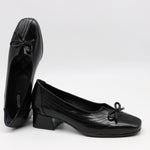 ESCARPINS MI-TALONS EN CUIR VERNIS