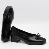 ESCARPINS MI-TALONS EN CUIR VERNIS