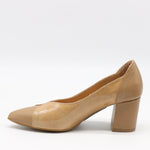 ESCARPINS À TALONS EN CUIR BI-MATIÈRE