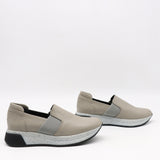 BASKETS À ÉLASTIQUE EN CUIR