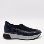 BASKETS STRETCH ET CUIR EFFET SERP
