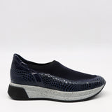 BASKETS STRETCH ET CUIR EFFET SERP