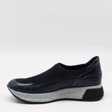 BASKETS STRETCH ET CUIR EFFET SERP