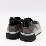 BASKETS STRETCH ET CUIR EFFET SERP