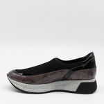 BASKETS STRETCH ET CUIR EFFET SERP