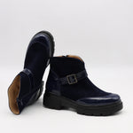 BOTTINES BI-MATIÈRE À SEMELLE CRANTÉE