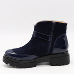 BOTTINES BI-MATIÈRE À SEMELLE CRANTÉE