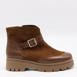 BOTTINES BI-MATIÈRE À SEMELLE CRANTÉE