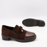 CHAUSSURES À TALONS EN DAIM CUIR