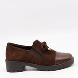 CHAUSSURES À TALONS EN DAIM CUIR
