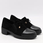 CHAUSSURES À TALONS EN DAIM CUIR