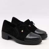 CHAUSSURES À TALONS EN DAIM CUIR