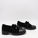 CHAUSSURES À TALONS EN DAIM CUIR