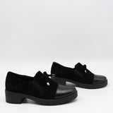 CHAUSSURES À TALONS EN DAIM CUIR