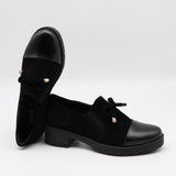 CHAUSSURES À TALONS EN DAIM CUIR