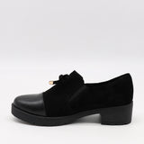 CHAUSSURES À TALONS EN DAIM CUIR