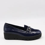 CHAUSSURES COMPENSÉES EN CUIR VERNIS