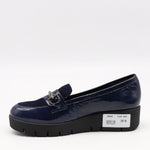 CHAUSSURES COMPENSÉES EN CUIR VERNIS