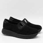 BASKETS EN DAIM CUIR