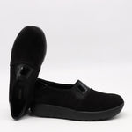 BASKETS EN DAIM CUIR