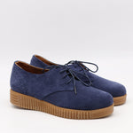 CHAUSSURES À LACETS EN DAIM CUIR