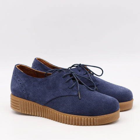 CHAUSSURES À LACETS EN DAIM CUIR