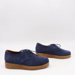 CHAUSSURES À LACETS EN DAIM CUIR