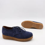 CHAUSSURES À LACETS EN DAIM CUIR