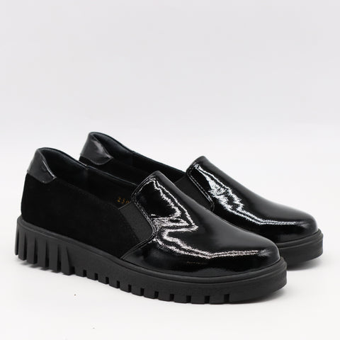 CHAUSSURES BI-MATIÈRE EN CUIR