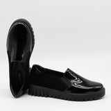 CHAUSSURES BI-MATIÈRE EN CUIR