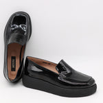 CHAUSSURES À PLATEFORMES EN CUIR VERNIS FROISSÉE