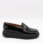 CHAUSSURES À PLATEFORMES EN CUIR VERNIS FROISSÉE