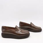 CHAUSSURES À PLATEFORMES EN CUIR VERNIS FROISSÉE