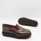 CHAUSSURES À PLATEFORMES EN CUIR VERNIS FROISSÉE