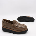 CHAUSSURES À PLATEFORMES EN CUIR