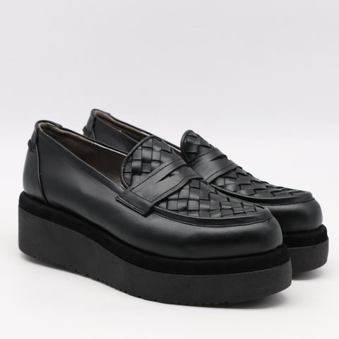CHAUSSURES À PLATEFORMES EN CUIR