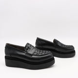 CHAUSSURES À PLATEFORMES EN CUIR