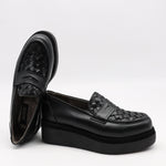CHAUSSURES À PLATEFORMES EN CUIR