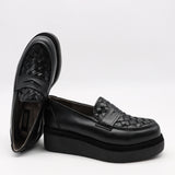 CHAUSSURES À PLATEFORMES EN CUIR