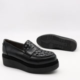 CHAUSSURES À PLATEFORMES EN CUIR