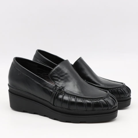 CHAUSSURES COMPENSÉES EN CUIR