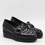 CHAUSSURES COMPENSÉES À BOUCLE EN CUIR