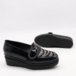 CHAUSSURES COMPENSÉES À BOUCLE EN CUIR
