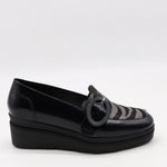 CHAUSSURES COMPENSÉES À BOUCLE EN CUIR