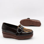 CHAUSSURES COMPENSÉES À BOUCLES EN CUIR