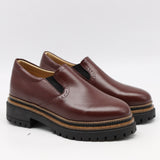 CHAUSSURES EN CUIR À SEMELLE CRANTÉE