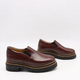 CHAUSSURES EN CUIR À SEMELLE CRANTÉE