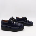 DERBIES À PLATEFORMES EN CUIR VERNIS
