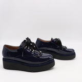 DERBIES À PLATEFORMES EN CUIR VERNIS