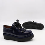 DERBIES À PLATEFORMES EN CUIR VERNIS